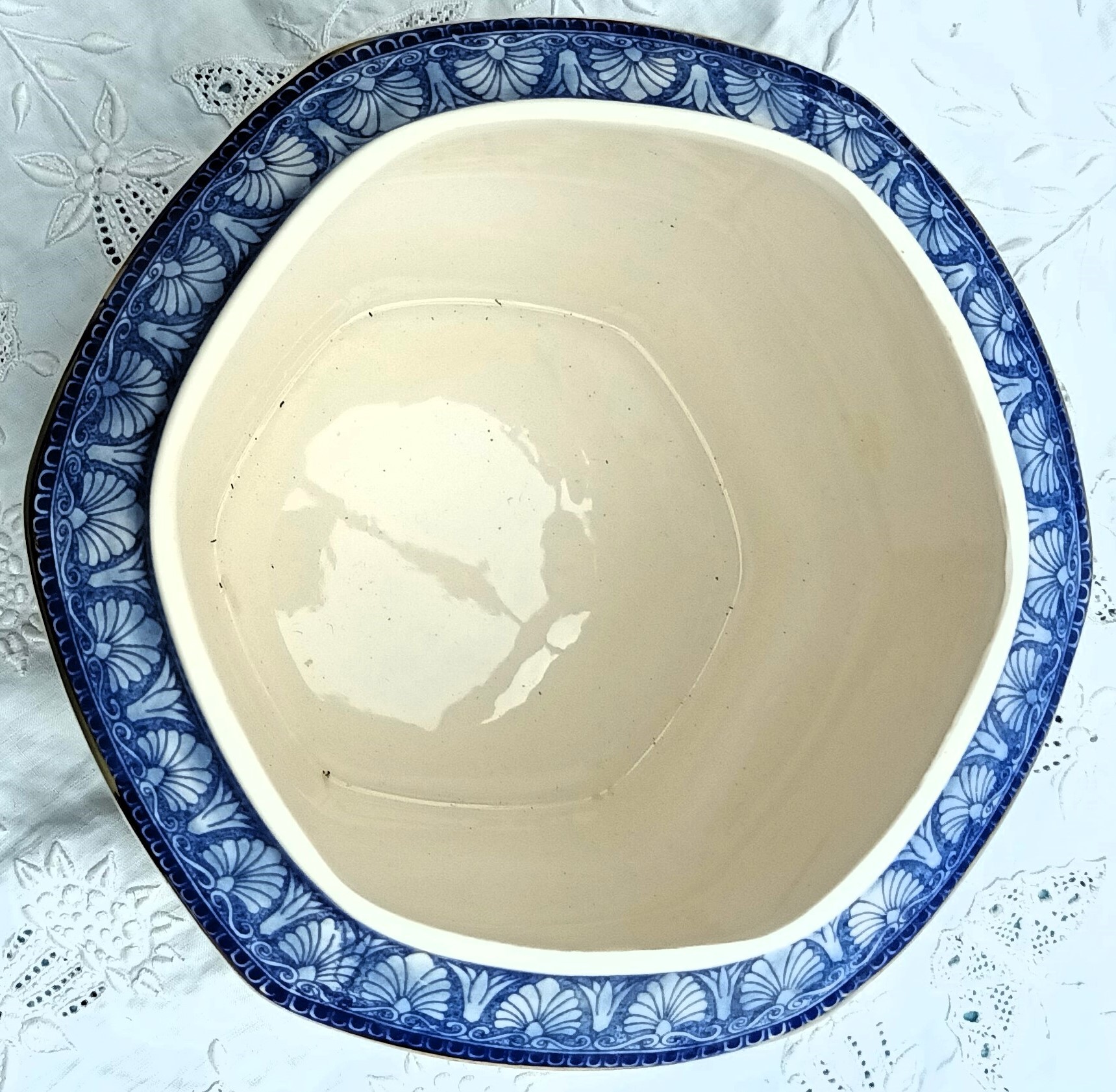 Wade / Ringtons Blue & White Millenium 2000 Tea Caddy - Image 9